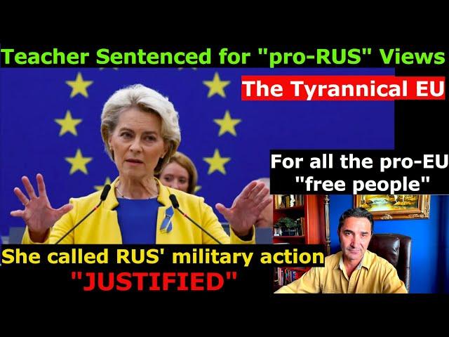 Are you pro-EU? Watch how "Your" Tyrannical EU sentences its citizens for expressing "wrong" views.