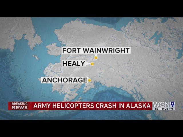 2 US Army helicopters crash in Alaska on training flight