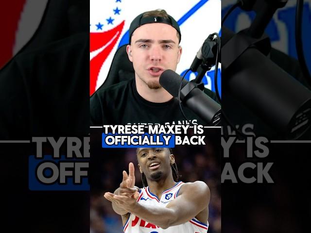 Tyrese Maxey Is OFFICIALLY Back… #76ers #Sixers #NBA
