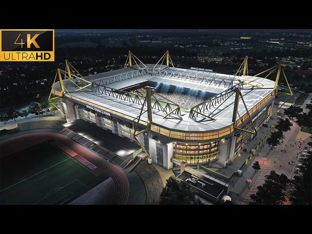 4K | PES 2024 Ultra Realism Sound and Graphics Mods | Borussia Dortmund vs St Pauli | 24/25 Season