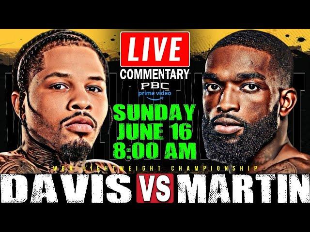 LIVE Gervonta Davis vs Frank Martin Boxing Commentary | WBA World Lightweight Championship