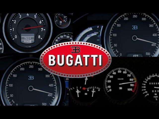 [FH5] All Bugatti Cars Acceleration Battle 0-400 km/h