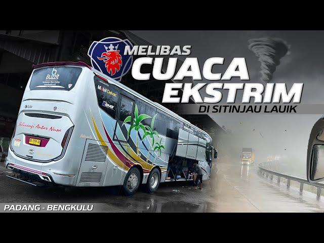 Rp 270.000 KITA NAIK BUS MEWAH LEWATI SITINJAU LAUIK‼️ Trip Padang - Bengkulu with SAN