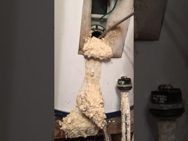 water heater loaded with limescale