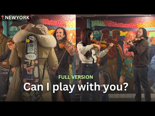 Legend 100% Improvisation Violin Battle in NYC SUBWAY [FULL VER]