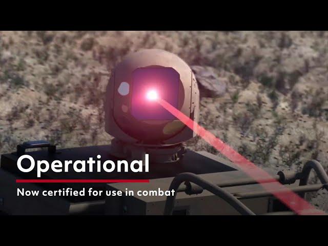 High Energy Laser Weapon System In Action