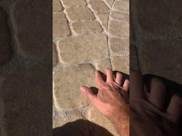 Paver Sealing gone wrong!  How it should NOT look after sealing your pavers