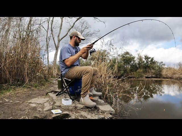 Bank Fishing for Crappie, Shellcracker, and Bluegill (Catch and Cook)