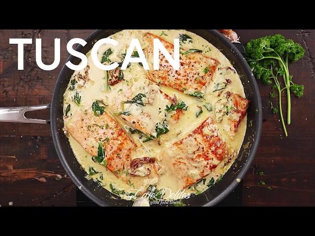 Creamy Garlic Butter Tuscan Salmon