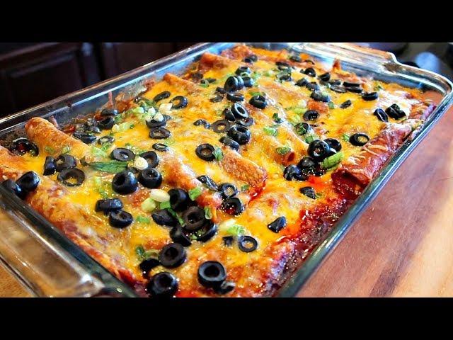 The Best Tex-Mex Style Red Enchiladas with Ground Beef Recipe