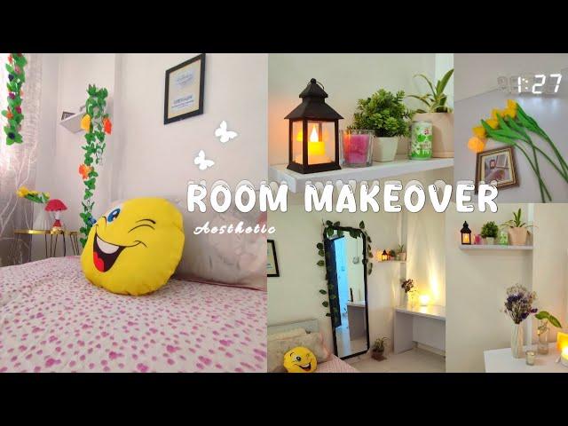 extreme aesthetic room makeover |korean & pinterest inspired |silent vlog