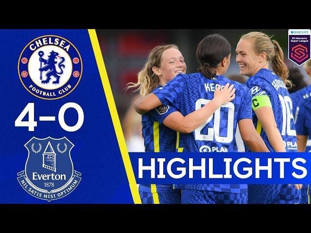 Chelsea 4-0 Everton | Sam Kerr Double Sinks Everton | Women's Super League Highlights