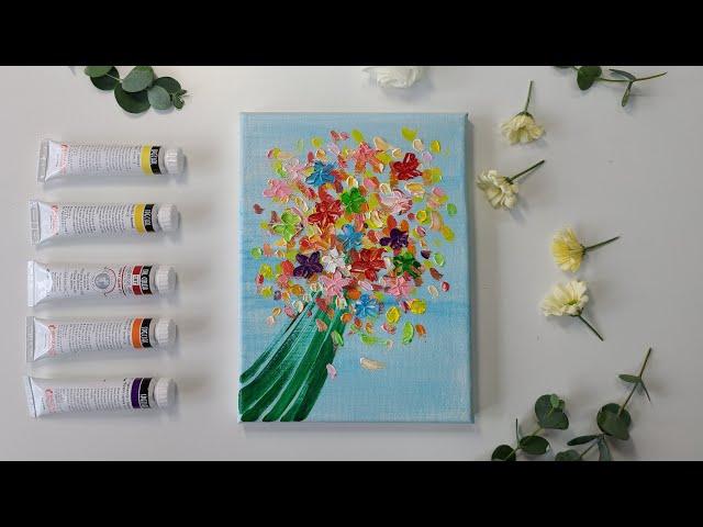 싱그러운 꽃그림 | 유화그림 그리기 | Color ASMR | Painting flowers in oils