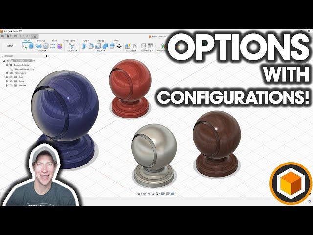 OPTIONS with Configurations for Fusion 360 - NEW FEATURE TUTORIAL!