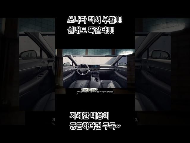 중국산 쏘나타 택시 실내 디자인! (ccNC까지 적용)