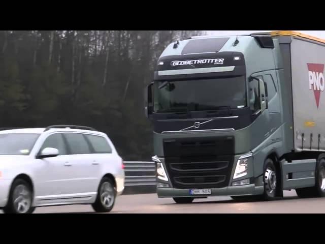 Система экстренного торможения Volvo для грузовиков