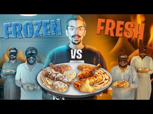 Frozen Food VS Fresh Food Challenge  can we guess?