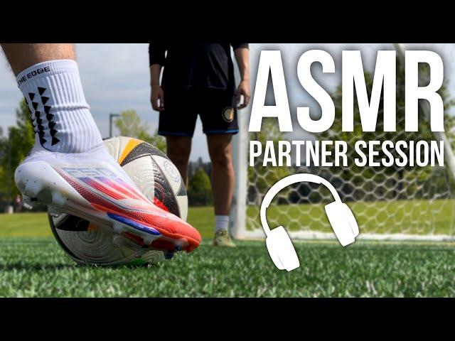 ASMR Partner Training Session in Adidas F50 +  | Soccer / Football Training Session