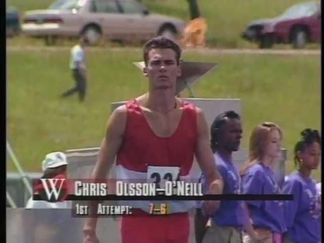 Chris Olsson-O'Neill High Jump 1995 Gold Medal Olympic Festival