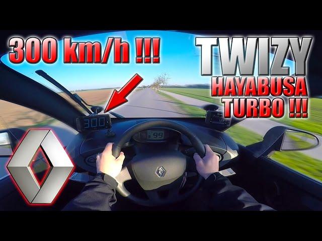 1. April! 2017 Renault Twizy (0-300km/h) Hayabusa Turbo engine, POV: Acceleration, Top Speed TEST