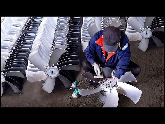 Fan Blade Making Process !  Amazing Mass Production !