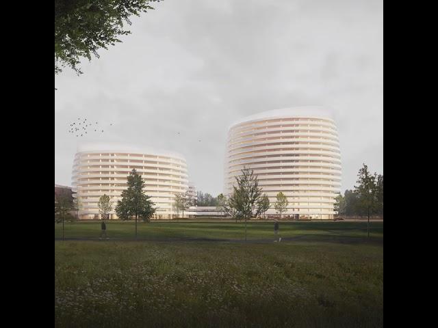 Design concept for a workplace development in Belgrade, Serbia