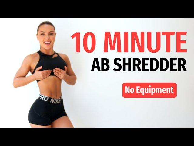 10 MINUTE AB WORKOUT // NO EQUIPMENT | KRISSY CELA