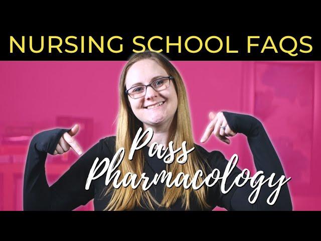 TOP TIPS For Pharmacology | Nursing School FAQ Series