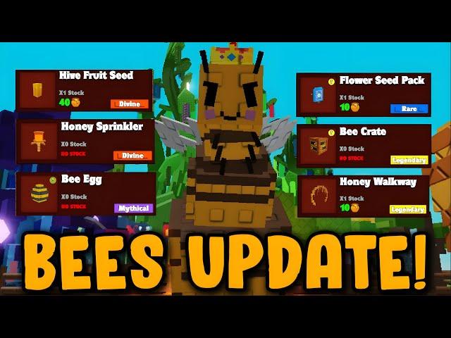 THE NEW BEES EVENT IS HERE! GROW A GARDEN | LIVE! 
