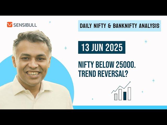 NIFTY & BANK NIFTY Analysis for Tomorrow | Stock Market Outlook | 13 June 2025, Friday