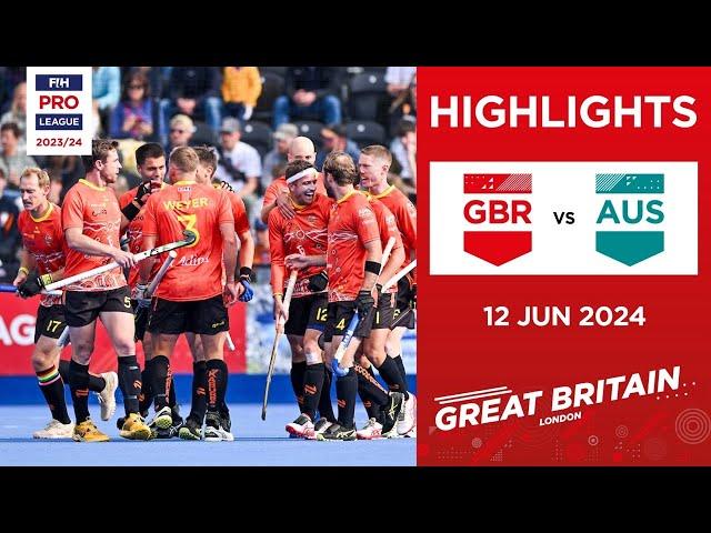 FIH Hockey Pro League 2023/24 Highlights - Great Britain vs Australia (M) | Match 2