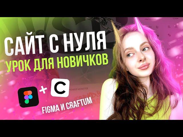 Создание сайта С НУЛЯ в конструкторе Craftum. Пошаговый урок для новичков