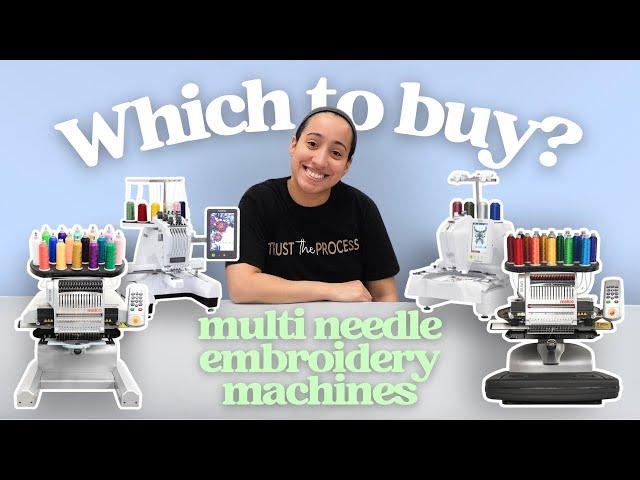 THE BEST EMBROIDERY MACHINES FOR YOUR HOME BUSINESS! My Multi-needle Embroidery Machines!