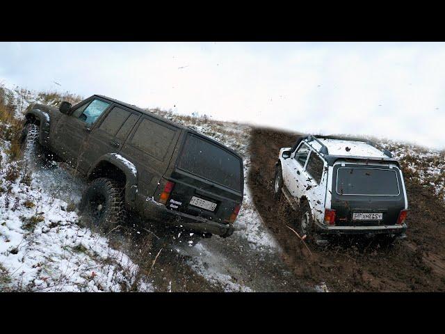 НИВЫ дали отпор JEEP и TANK 300! МОНОПРИВОД тоже МОЖЕТ! Царь горы начало