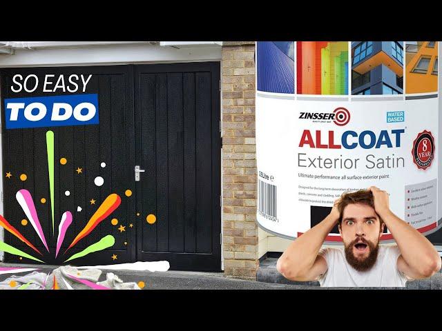 DIY Garage Door makeover: Refurbish Your Garage Door like a Pro with Zinsser Allcoat!