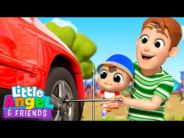 Daddy Is My Hero! | Little Angel And Friends Kid Songs