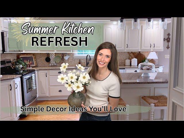 Summer Kitchen Refresh 2025 | Light, Neutral & Budget Friendly Decorating Ideas