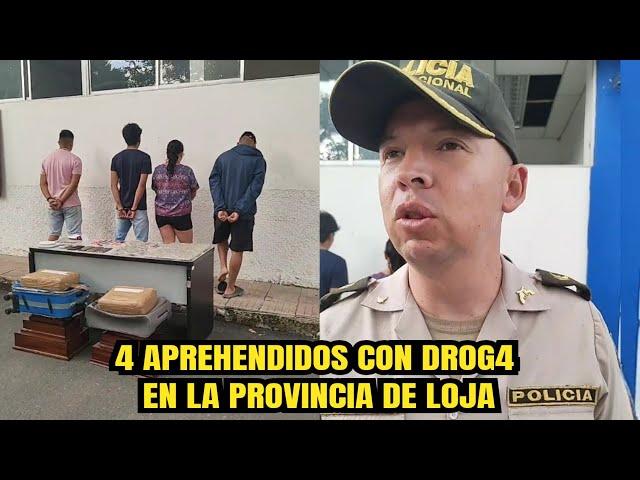 4 Aprehendidos con SSF en Catamayo provincia de Loja