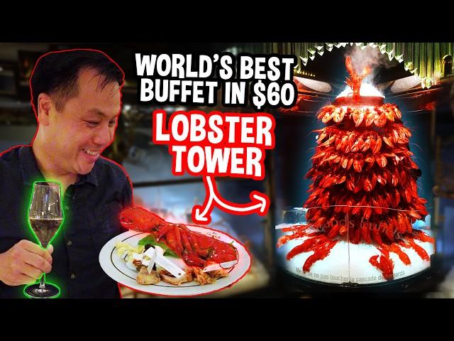 World's Best Buffet in France! Champagne, Caviar, Lobster Tower & More!