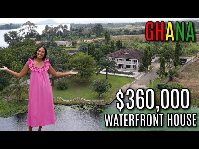 WHAT $360,000 GETS YOU IN GHANA | WATERFRONT 7 BEDROOM HOUSE WITH SWIMMING POOL