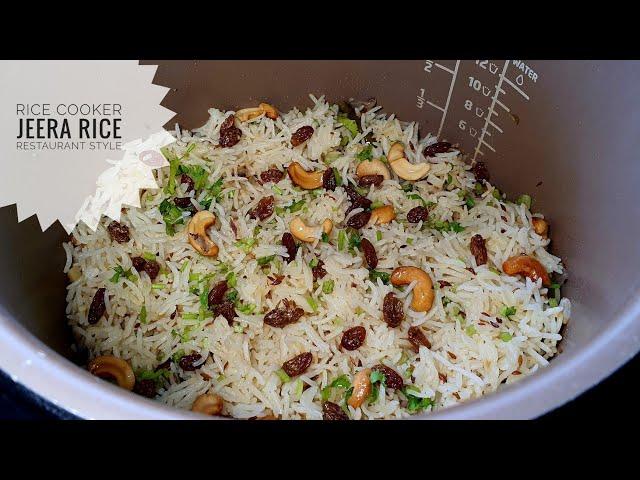 Perfect Jeera Rice using Rice Cooker! | Restaurant Style Jeera Rice | Flavoured Cumin Rice Recipe