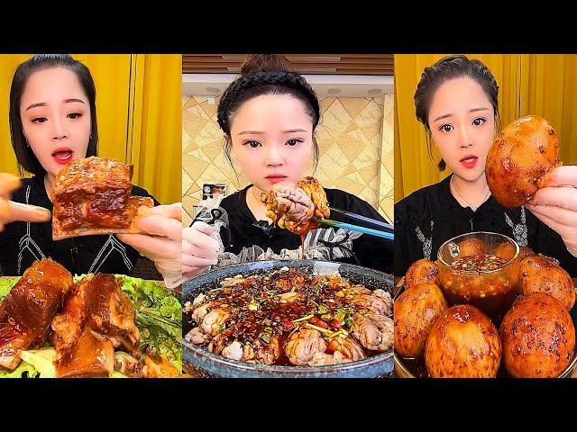 ASMR MUKBANG spicy Pork Bellly Soothing Sounds While Enjoying Delicious 먹방 모음이 팅쇼 리얼 사운드 #401