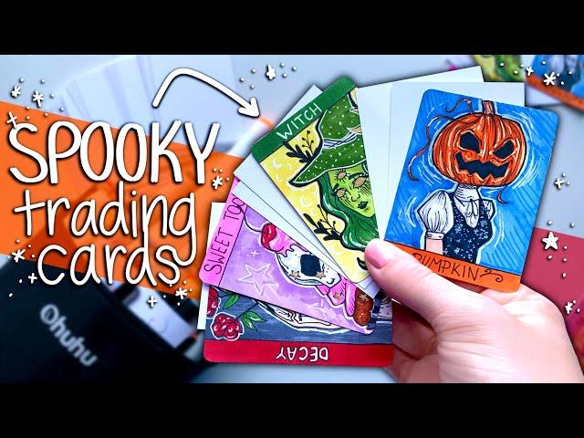 MAKING SPOOKY HALLOWEEN CARDS | Artist Trading Cards