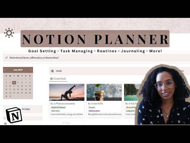 Get Organized with Notion | Productivity Planner Template