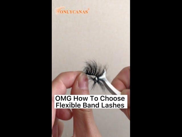 How To Choose Flexible Band 3D Mink Lashes #flexiblebandlashes#3dminklashes#falselashes#lashvendor