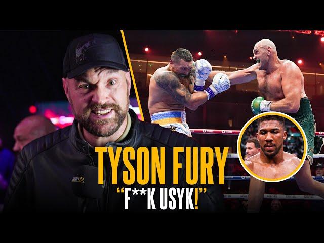 “F*** USYK!”  | Tyson Fury BLASTS Usyk’s whole team & says fight vs Anthony Joshua HAS to happen 