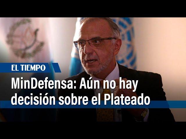 Ministro de Defensa admite falta de decisión del Gobierno sobre el operativo en El Plateado, Cauca