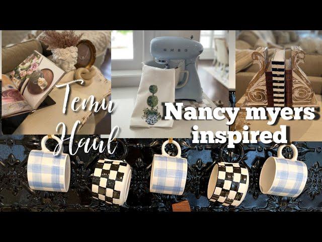 NANCY MYERS INSPIRED TEMU HAUL AND DECORATE WITH ME 2024