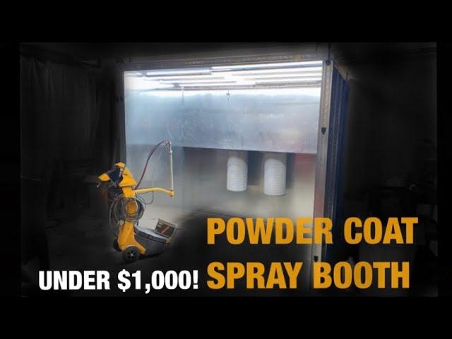 DIY Powder Coat Spray Booth Built for Under $1,000! - Time Lapse