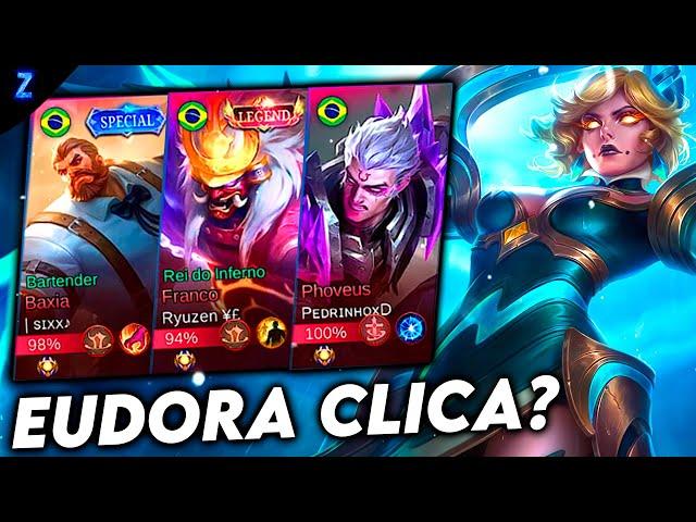 UMA EUDORA VS 3 TANKS - EUDORA GAMEPLAY | Mobile Legends